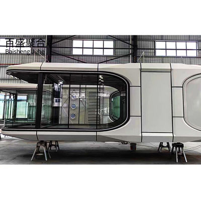Transporte y carga Simplificada 20 pies de tamaño plano de la casa de contenedores para la vida en la cápsula espacial