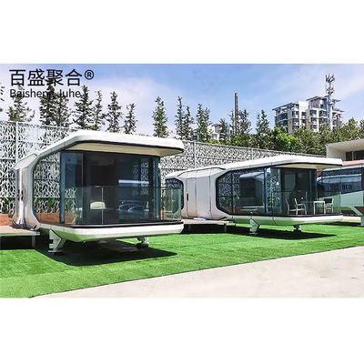 Transporte y carga Simplificada 20 pies de tamaño plano de la casa de contenedores para la vida en la cápsula espacial