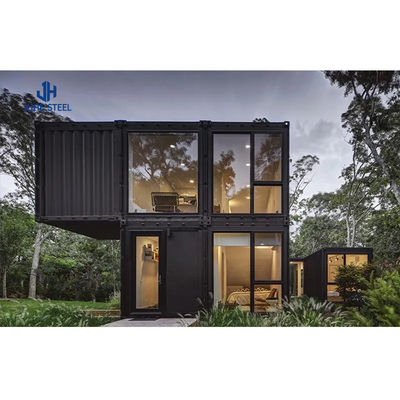 Casa de contenedores de envío prefabricada con ventana corredera de PVC