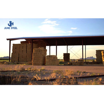 Calentamiento galvanizado en forma de canal de acero en forma de C.Z cobertizo de almacenamiento prefabricado para la protección del heno agrícola