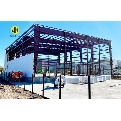 Grado Q345 Q235 Diseño del marco principal de acero ligero Edificio de almacén prefabricado de metal