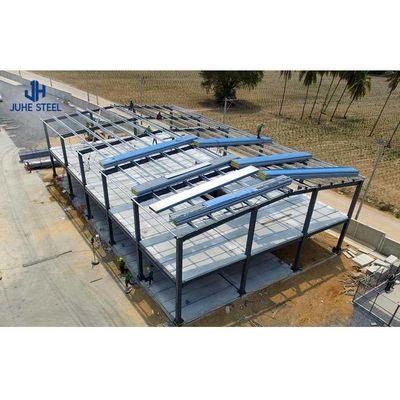 Acero ligero Q355 Q235 Cuadro principal Corto período de construcción Almacén prefabricado