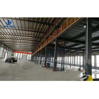 Acero ligero Q355 Q235 Frame Prefab estructura de acero Hangar para almacén