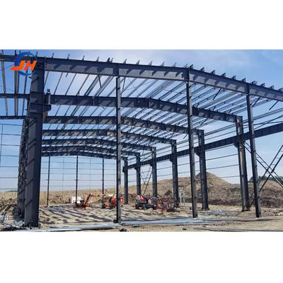 Acero ligero Q355 Q235 Frame Prefab estructura de acero Hangar para almacén