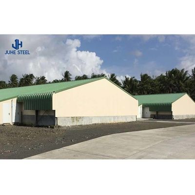 Q235Q345 Acero de bajo carbono Moderno Broiler Granja de aves de corral Granja de Pollo Diseño Casa de pollo portátil