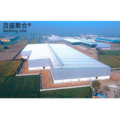 Soldadura de metal comercial edificios de almacenamiento cobertizos de acero con marco principal de viga de acero sólido en forma de H