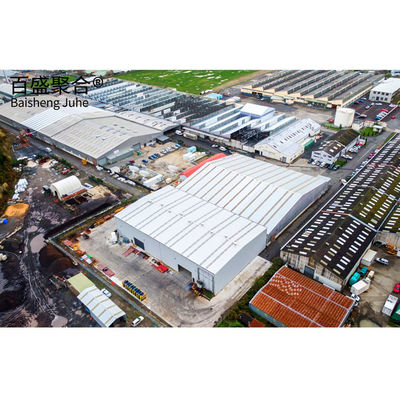Soldadura de metal comercial edificios de almacenamiento cobertizos de acero con marco principal de viga de acero sólido en forma de H