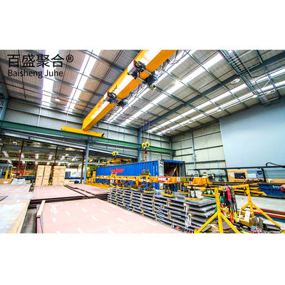 Q235 Q355B Talleres de grandes cobertizos de metales Tratamiento de la superficie pintada