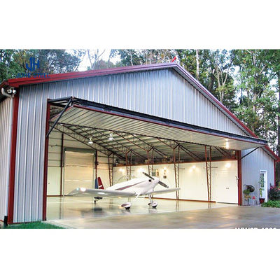 Edificio de estructura de acero de hangar de aeronaves móviles con tolerancia de ventana de aleación de aluminio ±1%
