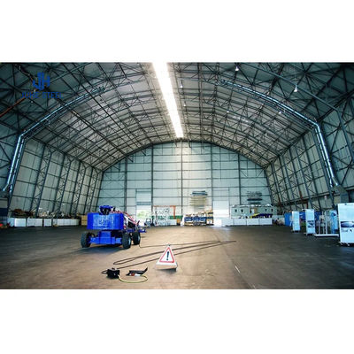 Edificio de estructura de acero de hangar de aeronaves móviles con tolerancia de ventana de aleación de aluminio ±1%