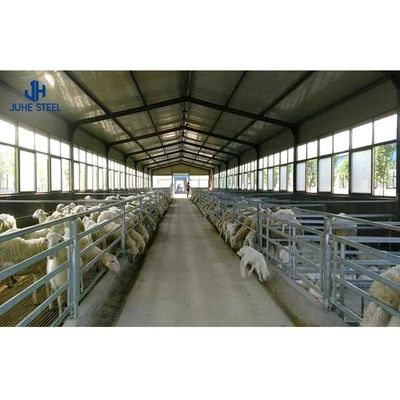 Q235/Q355B Estructura de acero de grado Granero de vacas para la gestión del ganado