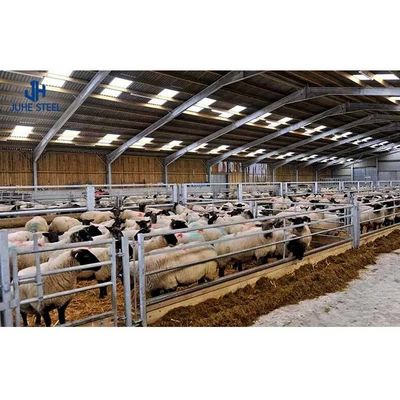 Q235 Q355B Acero refugio de ganado Granja avícola Diseño de la disposición de la casa cerrada Granja de pollos