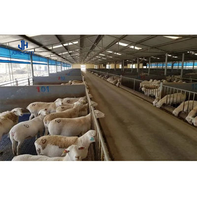 2-10m de altura estructura de acero cobertizo de vacas edificio de almacén prefabricado con tubería de 48 mm