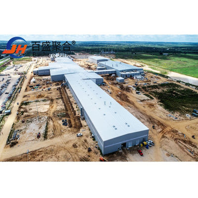 Caballo de metal cobertizo estructura de acero ligero edificio de almacén para el uso óptimo del espacio