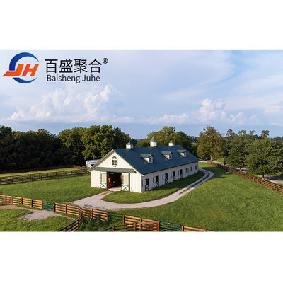 Q235/Q345 Construcción de granjas de aves de corral de acero bajo en carbono para vacas cabras caballos arena ganado ovino