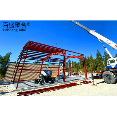 Cuadro de estructura de acero ligero Almacenamiento de heno de metal Granjas rurales