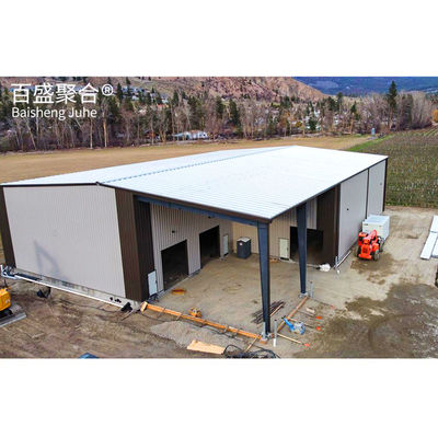 Cuadro de estructura de acero ligero Almacenamiento de heno de metal Granjas rurales