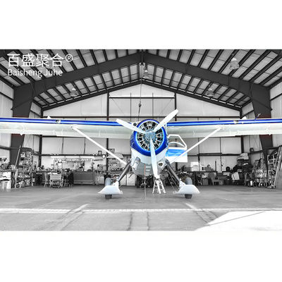 Cuadro espacial de aviones de hangar Techo para AiSi Estándar de acero de la estructura de aviones de hangar cobertizo