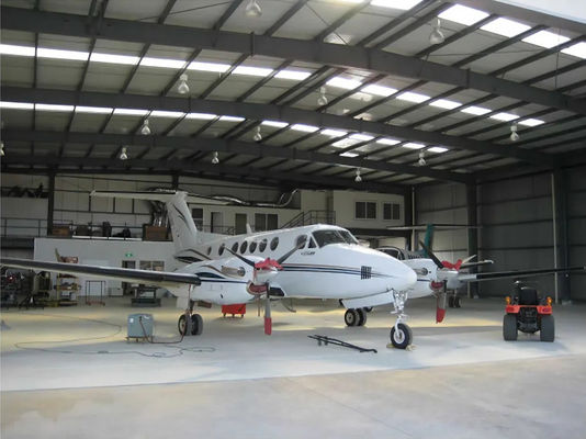 Estrutura de acero de viga de acero sólida en forma de H. Hangar de aeronaves modular