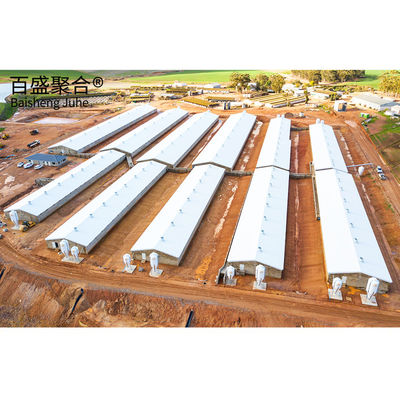 Estructura de cuadrícula de larga extensión Q235/Q345 Estructura de acero prefabricado de bajo carbono