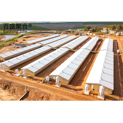 Estructura de cuadrícula de larga extensión Q235/Q345 Estructura de acero prefabricado de bajo carbono