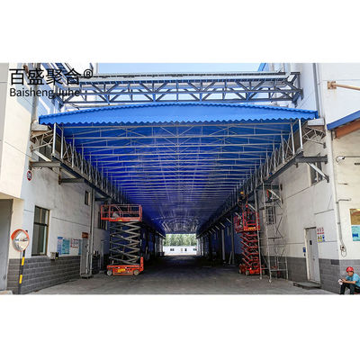 Materiales de acero Carport retráctil de garaje plegable Tienda de toldo para caravana y carport