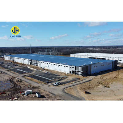 Taller de fabricación de acero industrial con estructura a prueba de humedad y marco galvanizado