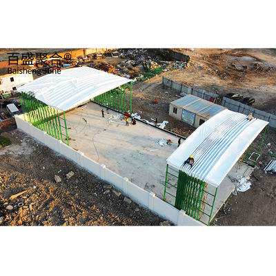 Materiales de acero Carport retráctil de garaje plegable Tienda de toldo para caravana y carport