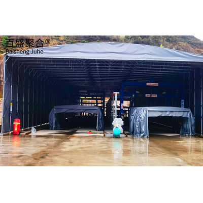 Tenda de marco de metal móvil para aparcamiento de automóviles grandes