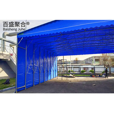 Tenda de marco de metal móvil para aparcamiento de automóviles grandes