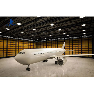 Hangar prefabricado Tienda Estructura de acero Hangar de aviones para la construcción de almacenes