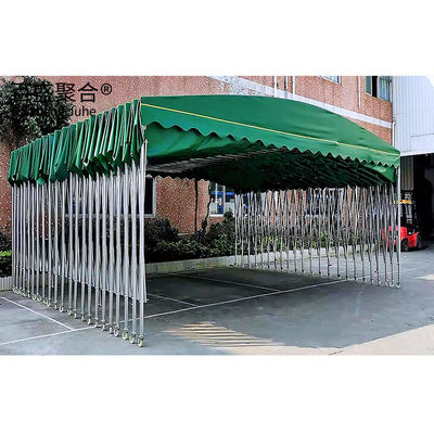 Al aire libre del cobertizo de coches Pull One Push Up Instantánea de techo plegable con tolerancia ± 1% de material de acero