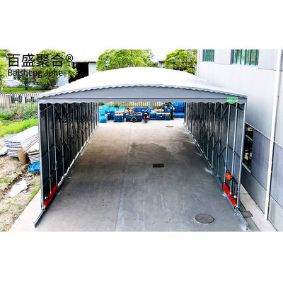 Al aire libre del cobertizo de coches Pull One Push Up Instantánea de techo plegable con tolerancia ± 1% de material de acero
