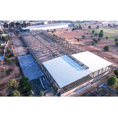 Servicio de desenrollamiento Q235B/Q345B Edificio comercial prefabricado de acero de bajo carbono