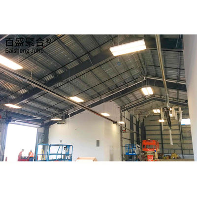 Servicio de desenrollamiento Q235B/Q345B Edificio comercial prefabricado de acero de bajo carbono