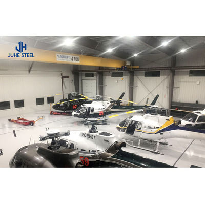 Estructura de acero ligero prefabricada de gran envergadura Techo de hangar de avión con estándar AiSi