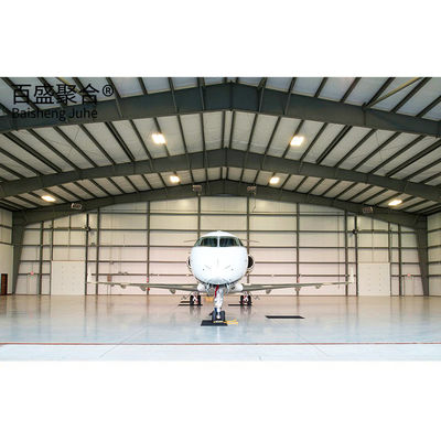 Clasificación Q235/Q345B Estructura prefabricada de acero Hangar de aeronaves para almacén de almacenamiento