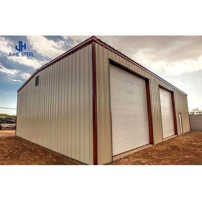 Q235B/Q345B Acero bajo en carbono 100*100*9m Almacén prefabricado de acero para taller de hangares