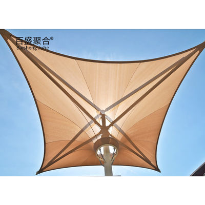 800-1300GSM Tejido recubierto de PVC estructuras de sombra de membrana arquitectónica