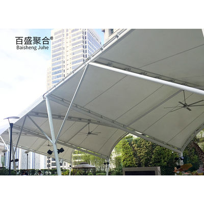 GB Q235 Estructura de carbono Cuadro de acero Tejido de PVC Tejido de membrana Estructuras de sombra