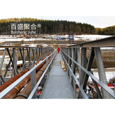 Puente para peatones de metal Puente para peatones de acero Para una sola vía Ancho de 4,2 m