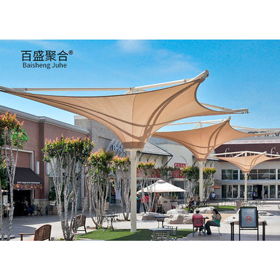 Tejido arquitectónico de PTFE Tejido de tienda de campaña Tejido de sombra Estructura de membrana de tracción para el paisaje