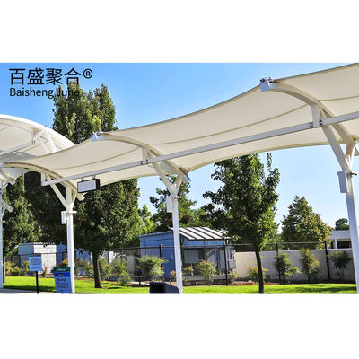 Tejido arquitectónico de PTFE Tejido de tienda de campaña Tejido de sombra Estructura de membrana de tracción para el paisaje