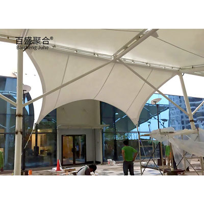 Tejido arquitectónico de PTFE Tejido de tienda de campaña Tejido de sombra Estructura de membrana de tracción para el paisaje