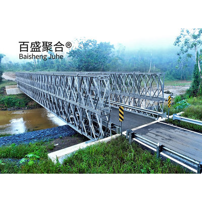 Puente peatonal de acero HD200 Puente para doble carril 7.35m de ancho