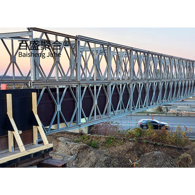 Puente de construcción rápida de truss Bailey con tolerancia ± 1% y grado Q355/ 350/ASTM A992