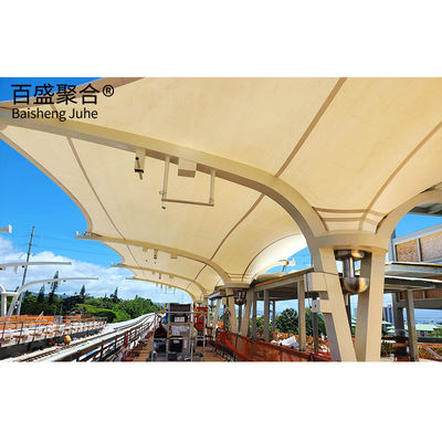 PTFE Estadio deportivo Estructura de acero Construcción Marco luminoso Edificio prefabricado de metal Prefabricado para almacenamiento