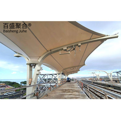 PTFE Estadio deportivo Estructura de acero Construcción Marco luminoso Edificio prefabricado de metal Prefabricado para almacenamiento
