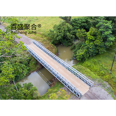 Puente de estructura de acero de panel galvanizado Q355 / grado 350 / puentes portátiles de acero ASTM A992