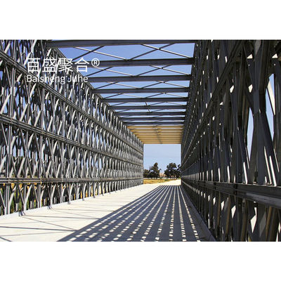 Puente de estructura de acero de panel galvanizado Q355 / grado 350 / puentes portátiles de acero ASTM A992